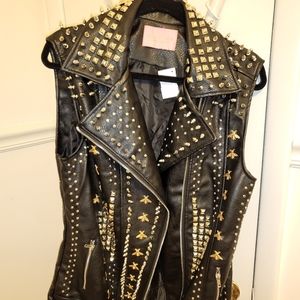 Faux moto jacket